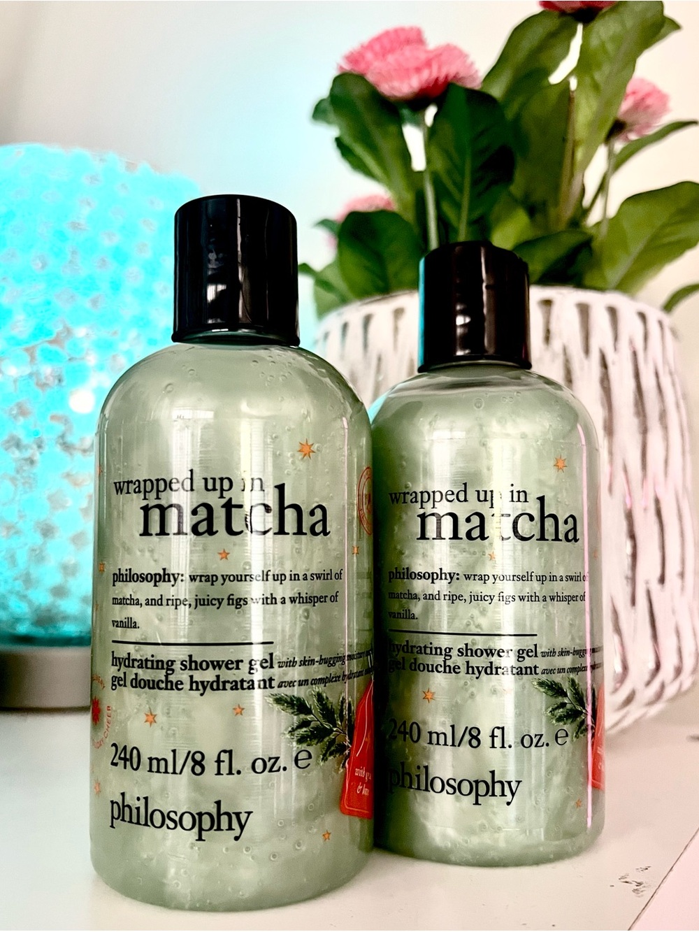 2X Philosophy Hydrating Shower Gel 8 fl oz New Sealed (Wrapped up in Matcha)
